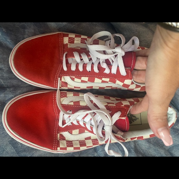 Vans Other - Old school red checkered vans